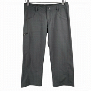 𝅺patagonia cropped pants gray hiking active outdoor pants sz 2 common threads